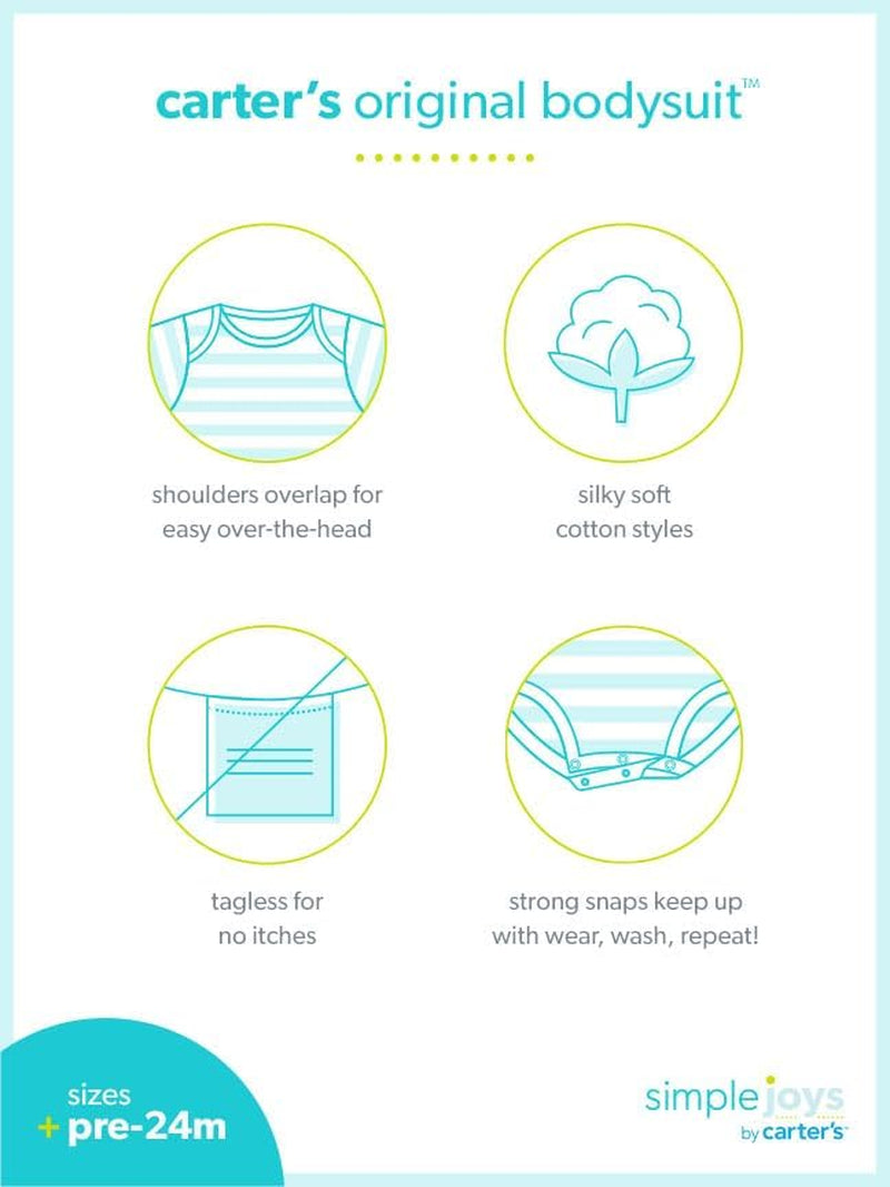 Simple Joys by Carter'S Baby 4-Pack Long-Sleeve Thermal Bodysuit