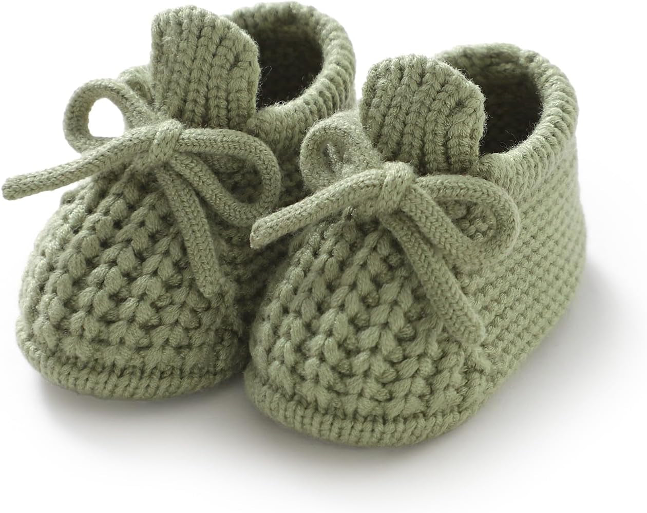 Dovfanny Baby Booties Newborn Baby First Shoes Cozy Warm Knit Soft Booties for Toddler Infant Boy Girl